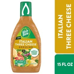 Wish-Bone Italian Three Cheese Salad Dressing, 15 fl. oz.