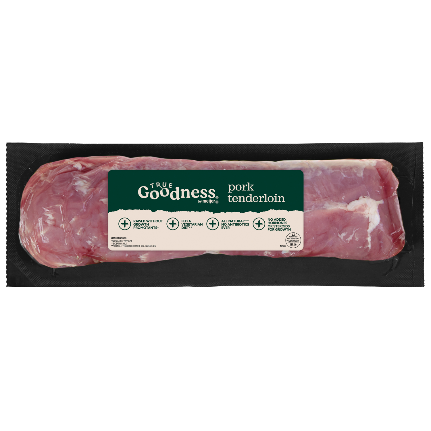 slide 1 of 2, True Goodness Pork Tenderloin, per lb