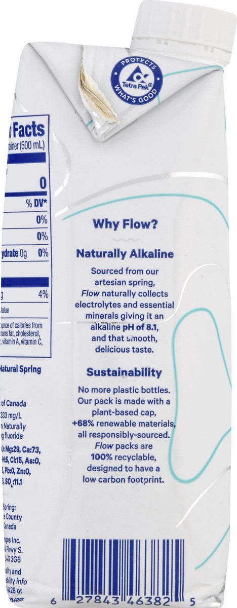 slide 7 of 9, Flow Alkaline Spring Water 500 ml, 16.9 oz