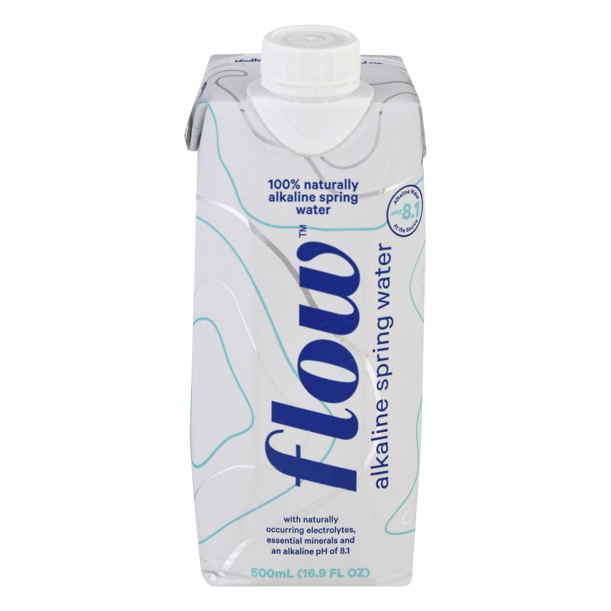 slide 1 of 9, Flow Alkaline Spring Water 500 ml, 16.9 oz