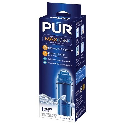 slide 1 of 5, PUR Max Ion Pitcher Refill Replacement Filter Blue, 1 ct