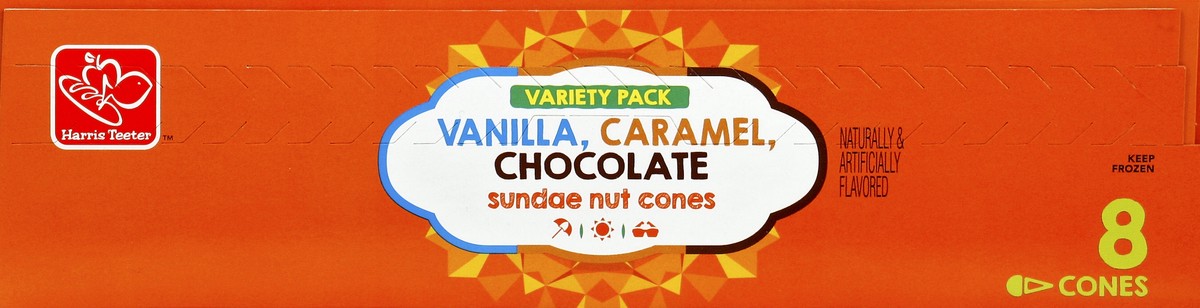 slide 4 of 4, Harris Teeter Sundae Nut Cones - Variety Pack, 36.8 oz