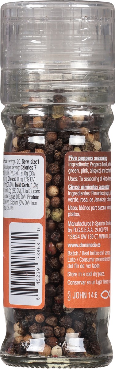 slide 5 of 9, Don Anecio Five Peppers 1.41 oz, 1.41 oz