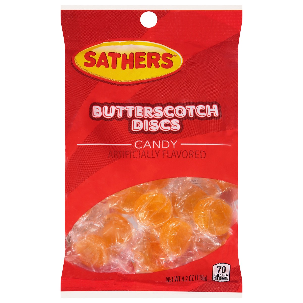 slide 1 of 12, Sathers Butterscotch Discs Candy 4.2 oz, 4.2 oz