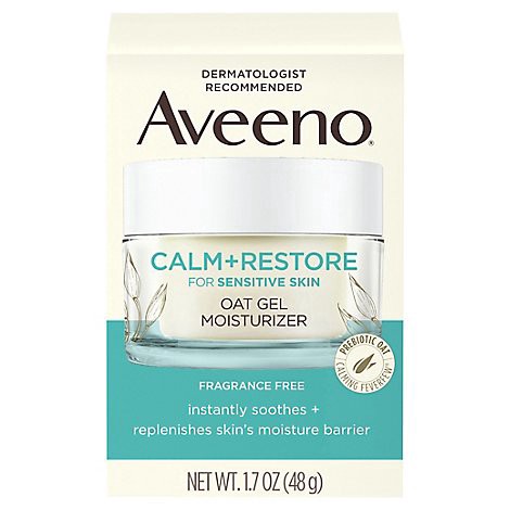 slide 1 of 1, Aveeno Calm & Restore Oat Gel Moisturizer - 1.7 Oz, 1.7 oz
