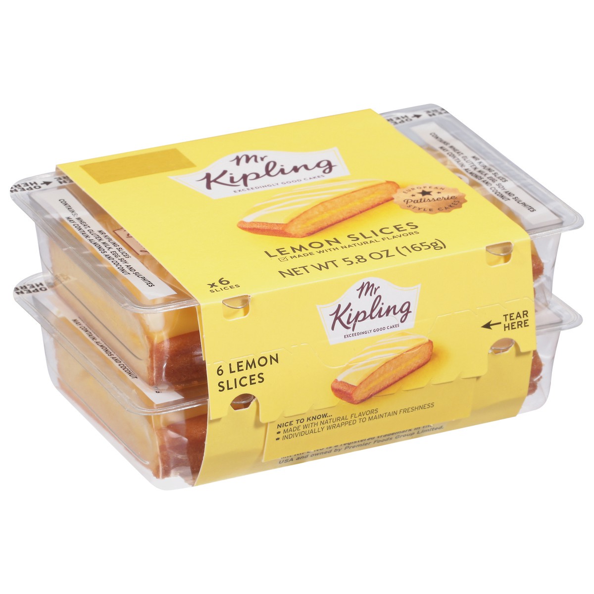 slide 2 of 9, Mr Kipling Lemon Slices Cake 6 ea, 6 ct