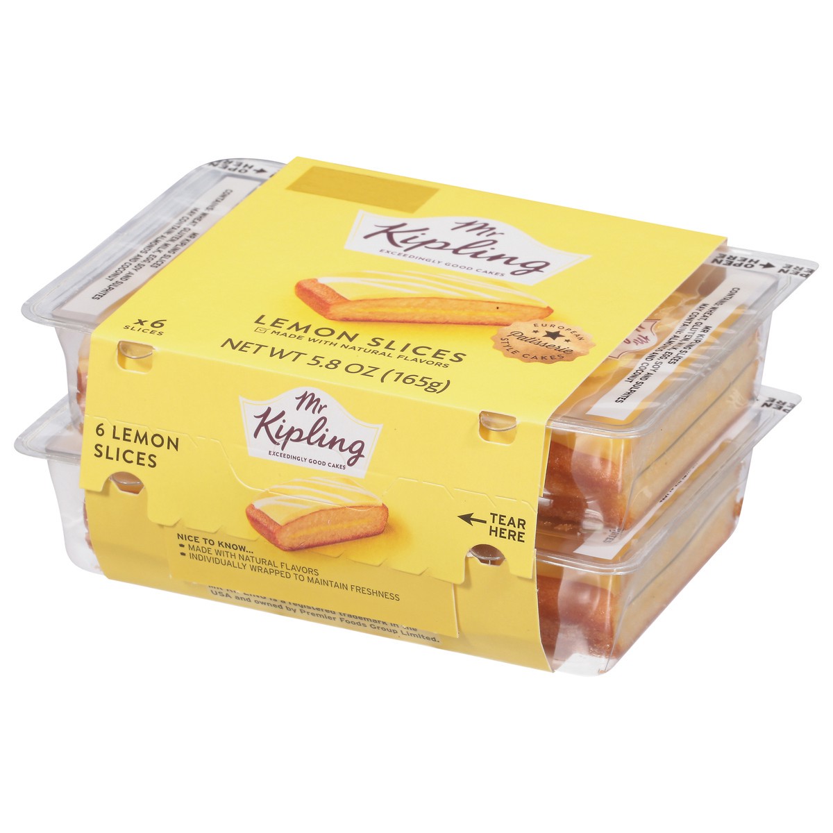 slide 3 of 9, Mr Kipling Lemon Slices Cake 6 ea, 6 ct
