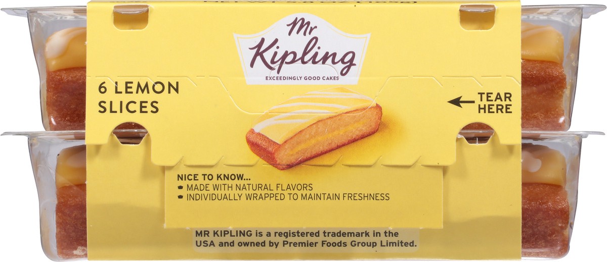 slide 6 of 9, Mr Kipling Lemon Slices Cake 6 ea, 6 ct
