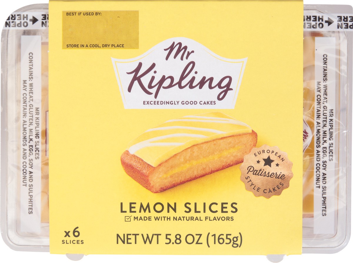 slide 9 of 9, Mr Kipling Lemon Slices Cake 6 ea, 6 ct