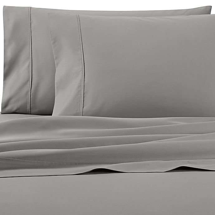 slide 1 of 1, Brookstone BioSense 500-Thread-Count King Pillowcases - Light Grey, 2 ct