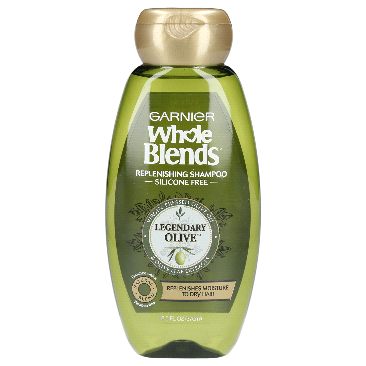 slide 1 of 6, Garnier Whole Blends Legendary Olive Replenishing Shampoo, 12.5 fl oz