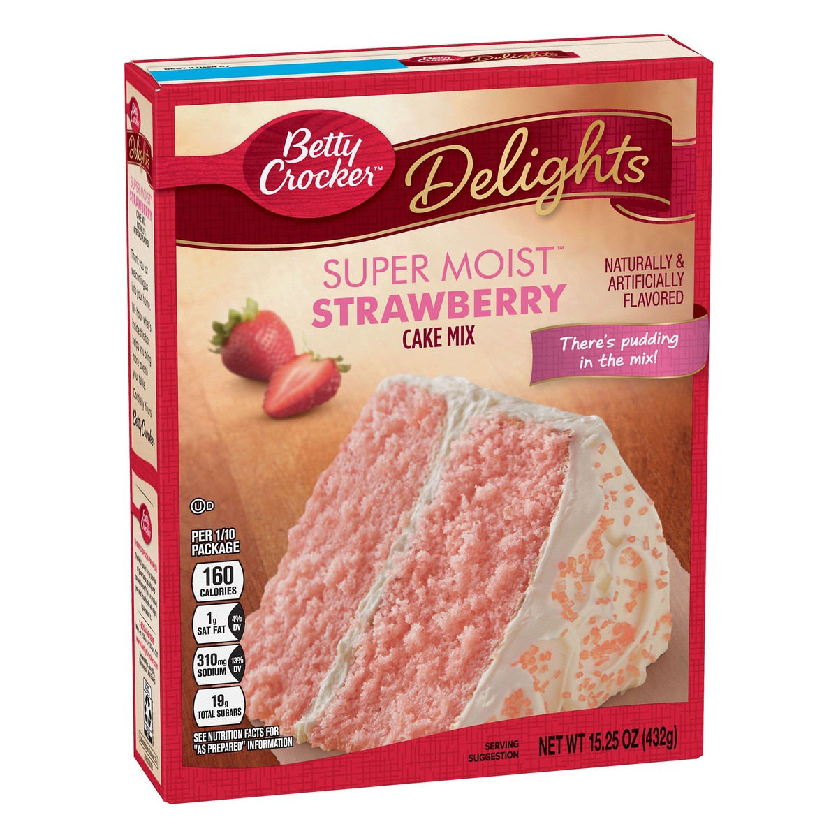 slide 6 of 10, Betty Crocker Super Moist Strawberry Cake Mix, 15.25 oz