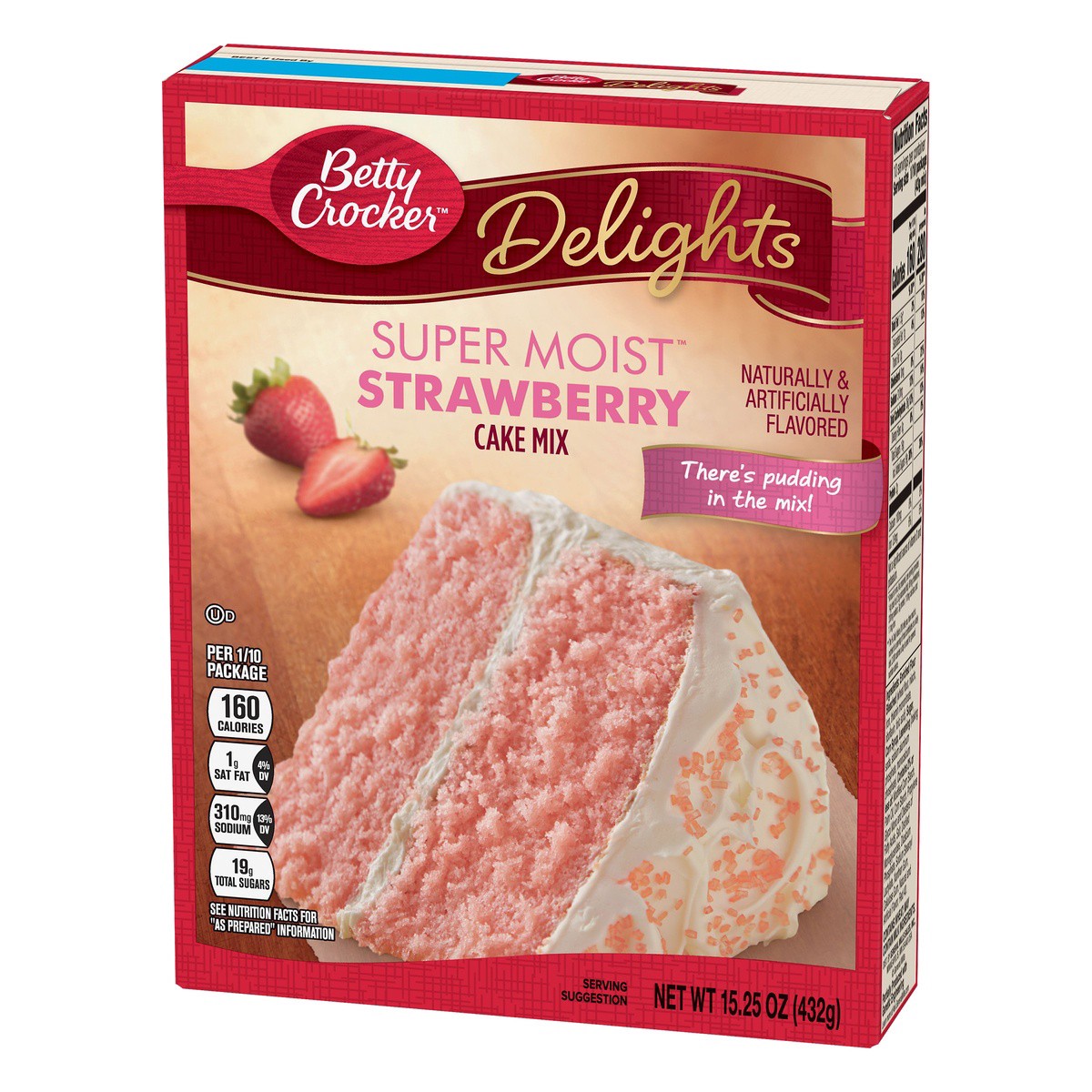 slide 10 of 10, Betty Crocker Super Moist Strawberry Cake Mix, 15.25 oz