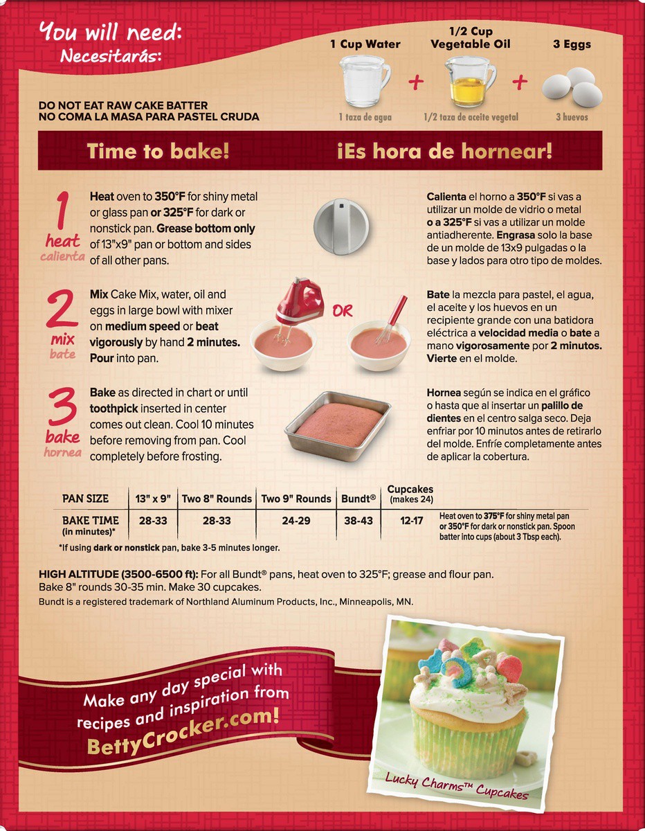 slide 5 of 10, Betty Crocker Super Moist Strawberry Cake Mix, 15.25 oz