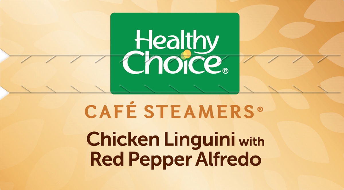 slide 6 of 11, Healthy Choice Cafe Steamers Chicken Linguini with Red Pepper Alfredo, 9.8 oz