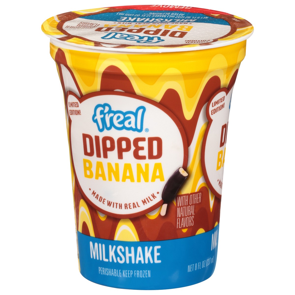 slide 11 of 14, F'real Dipped Banana Milkshake 8 fl oz, 8 fl oz
