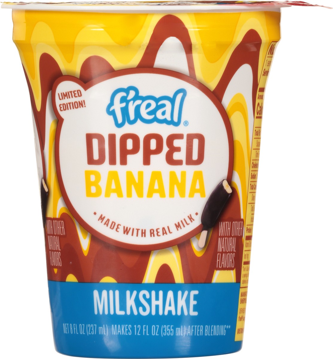 slide 7 of 14, F'real Dipped Banana Milkshake 8 fl oz, 8 fl oz