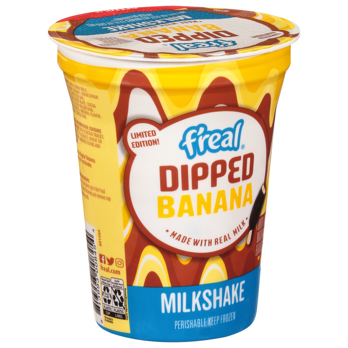slide 3 of 14, F'real Dipped Banana Milkshake 8 fl oz, 8 fl oz
