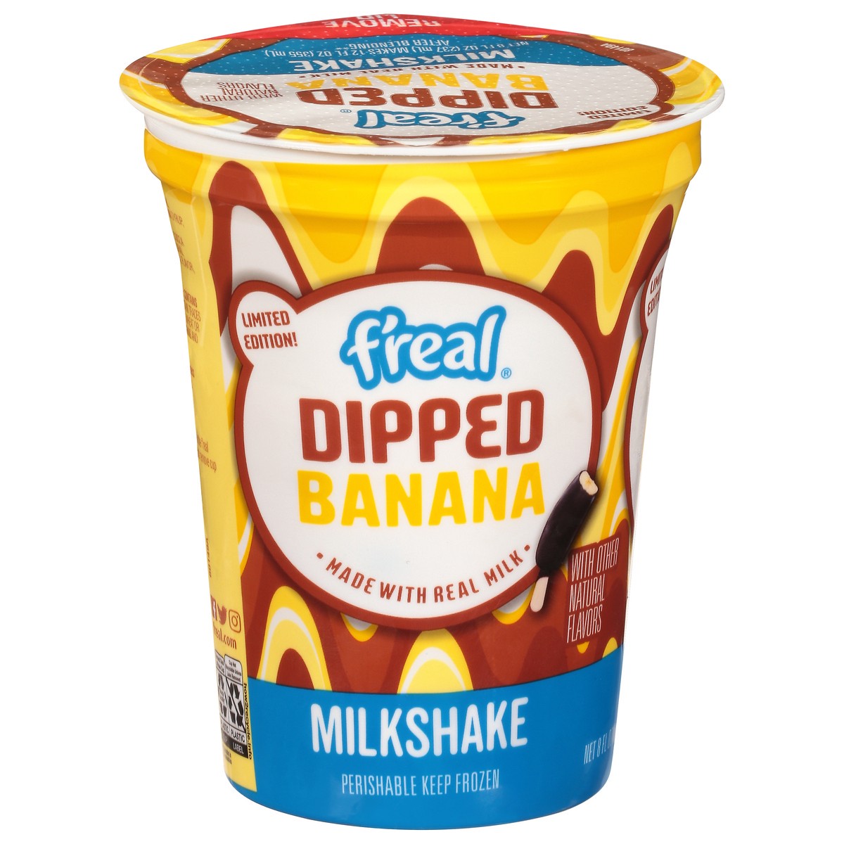 slide 2 of 14, F'real Dipped Banana Milkshake 8 fl oz, 8 fl oz