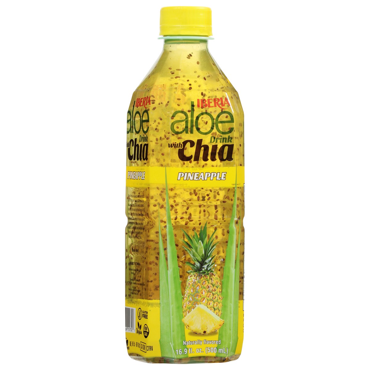 slide 7 of 14, Iberia Aloe Drink, with Chia, Pineapple - 16.9 oz, 16.9 oz
