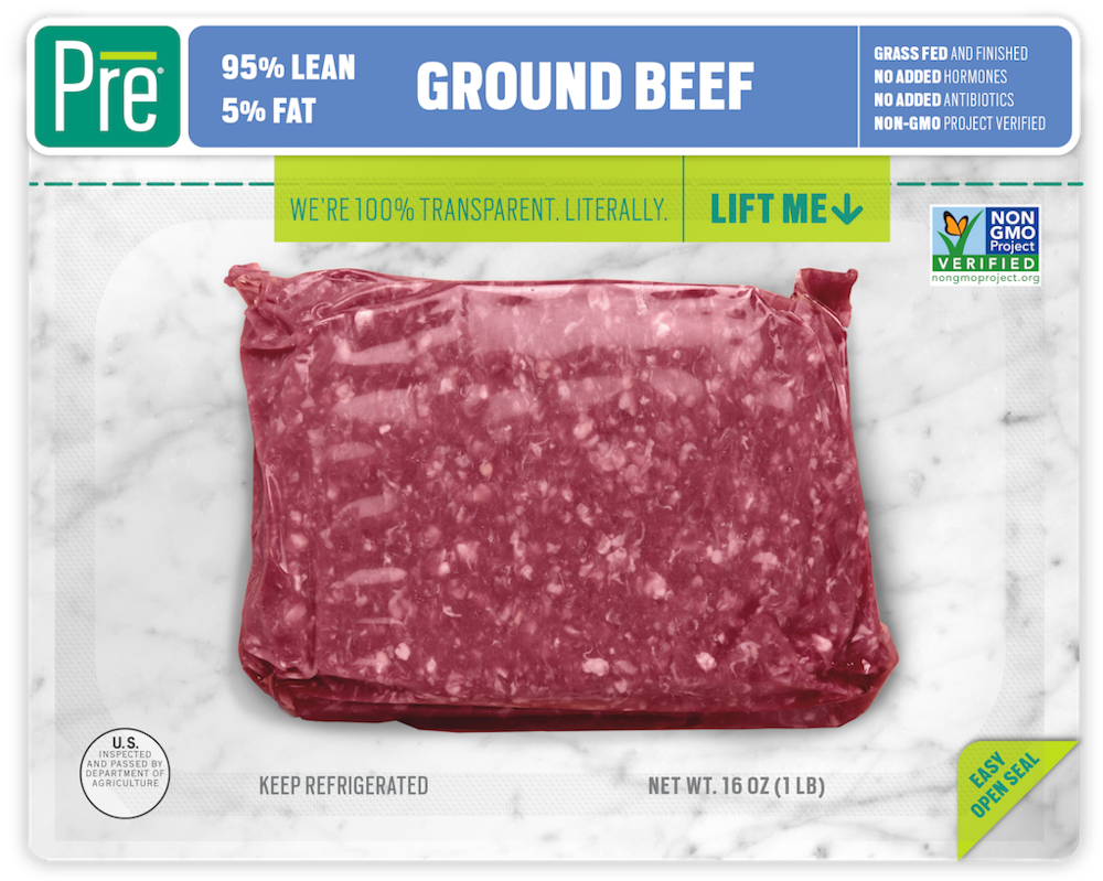 slide 1 of 1, Pre 95% Lean Ground Beef, 1 lb