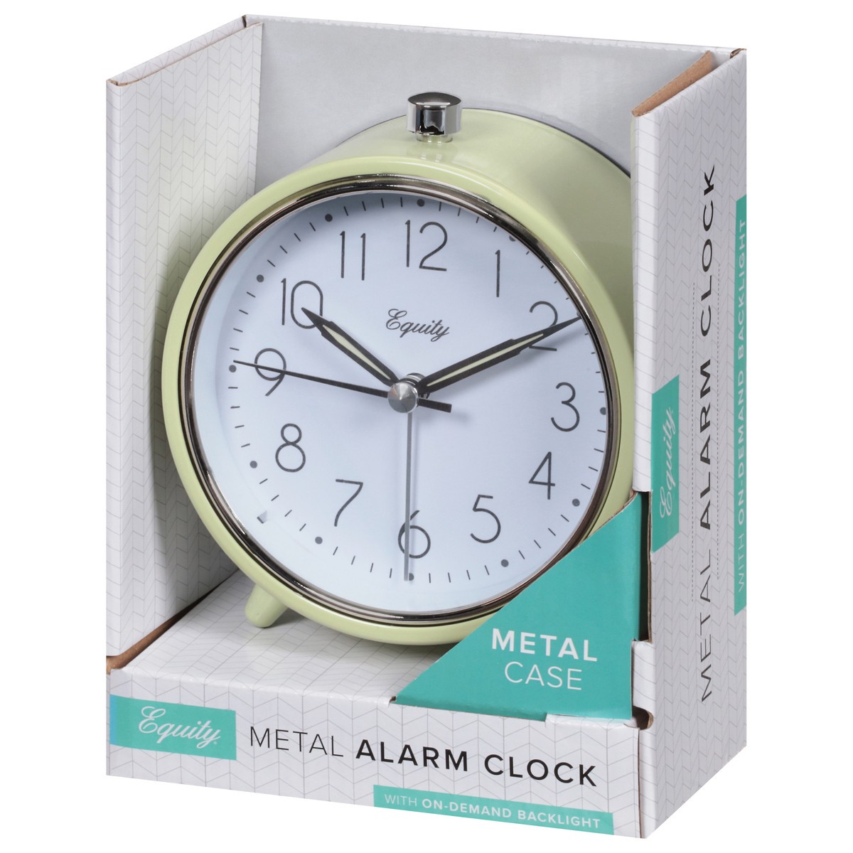 slide 2 of 11, Equity Metal Case Alarm Clock with On-Demand Backlight 1 ea, 1 ct