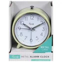 Equity Metal Tabletop Alarm Clock