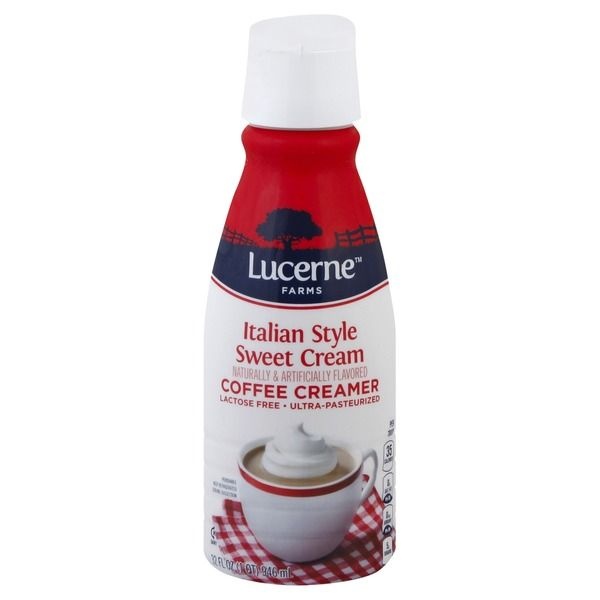Lucerne Dairy Farms Italian Sweet Cream 100 Lactose Free Coffee