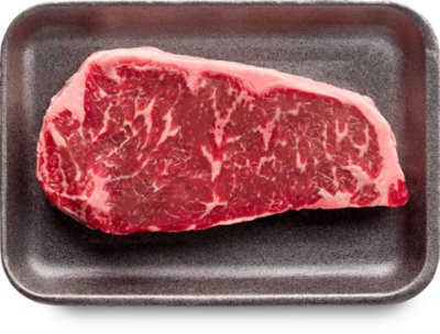 slide 1 of 1, Beef Top Loin New York Strip Steak Boneless - 0.75 Lb, per lb