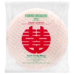 Double Happiness Extra Thin Rice Paper 12 oz