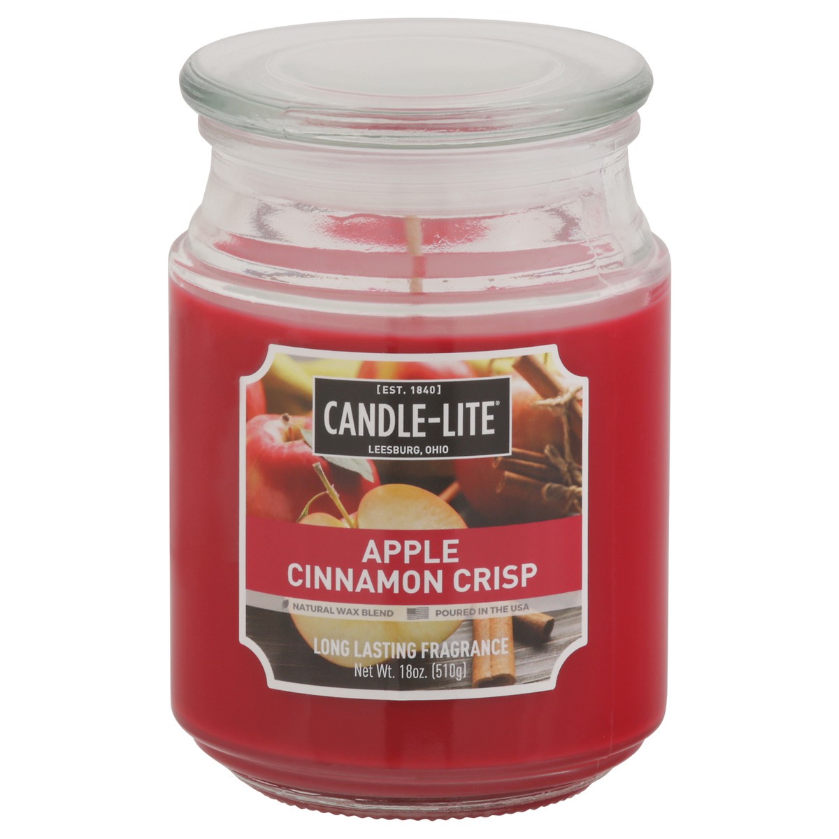 slide 1 of 10, Candle-Lite Apple Cinnamon Crisp Candle 1 ea, 1 ct