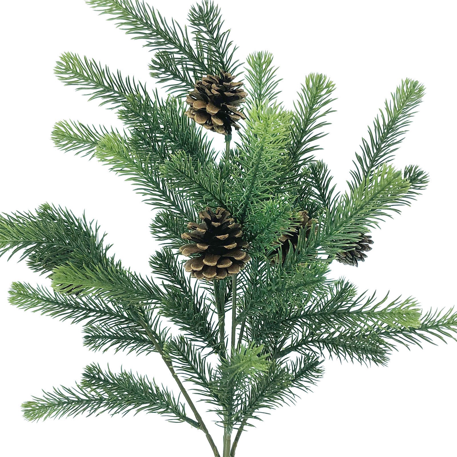 slide 2 of 2, 22" Green Pine & Pinecone Deluxe Bush By Ashland, 12 in x 12 in x 22 in