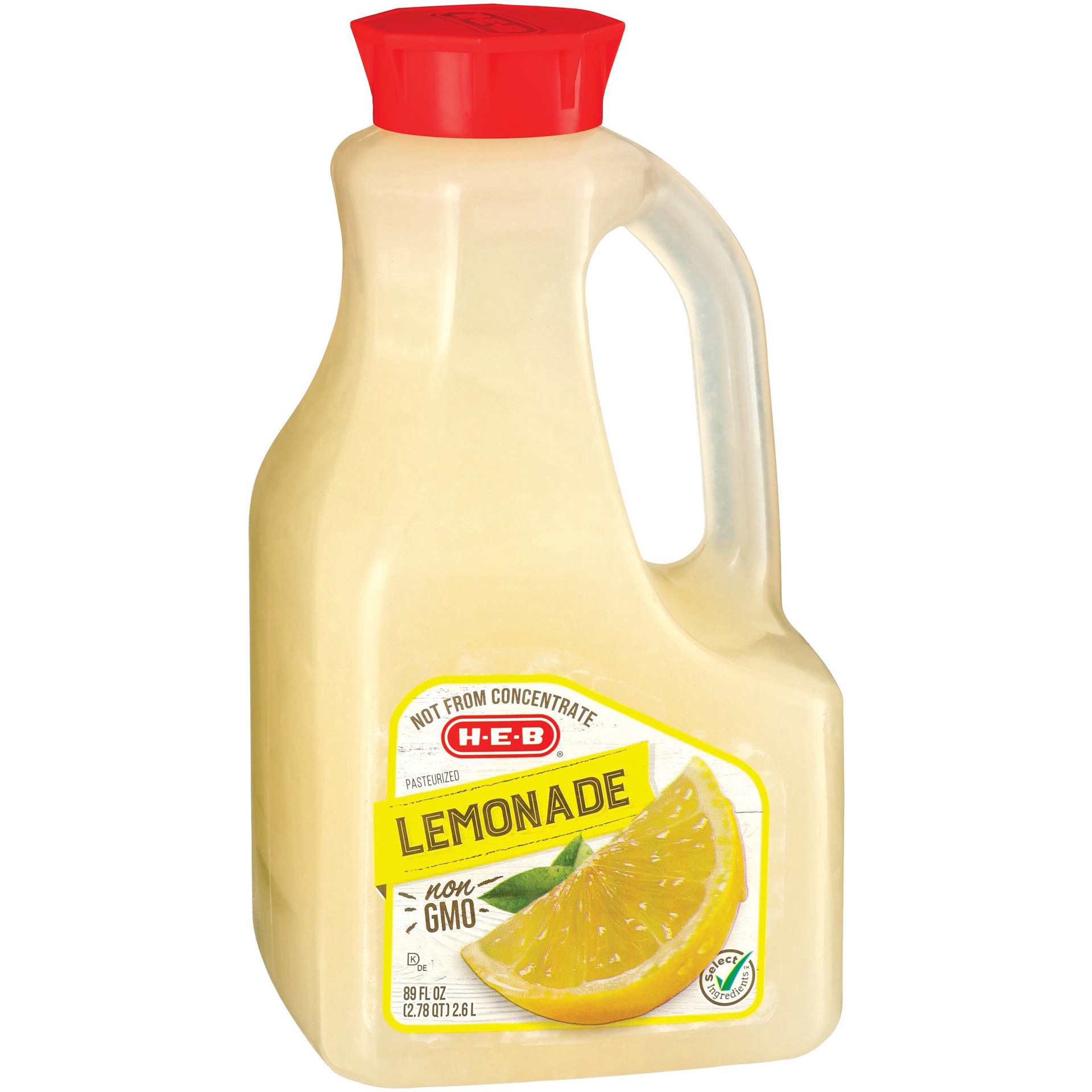 slide 1 of 1, H-E-B Lemonade, 89 oz