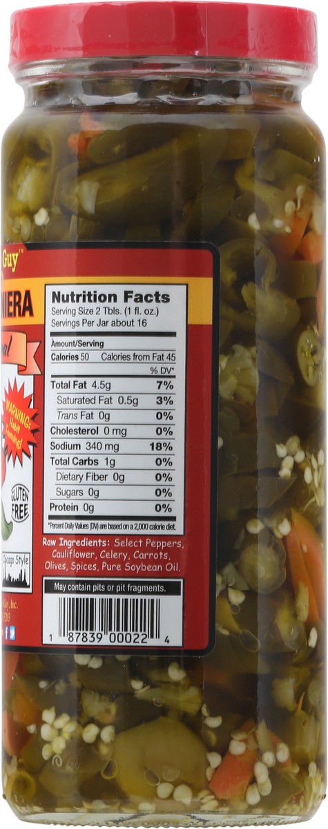 slide 5 of 11, That Pickle Guy Chunky Hot Giardiniera Pickles 16 fl oz Jar, 16 fl oz