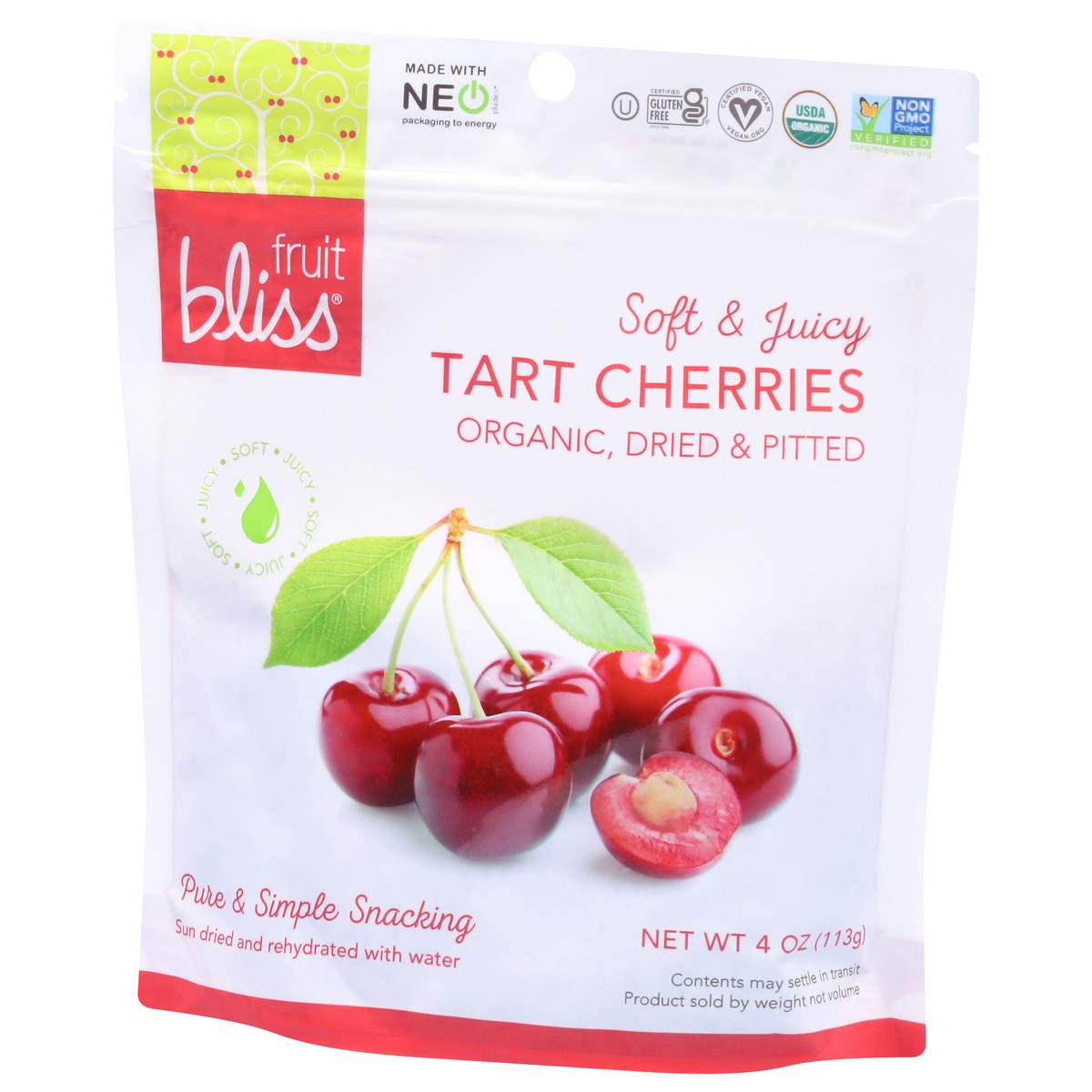 slide 4 of 9, Fruit Bliss Dried & Pitted Organic Tart Cherries 4 oz, 4 oz