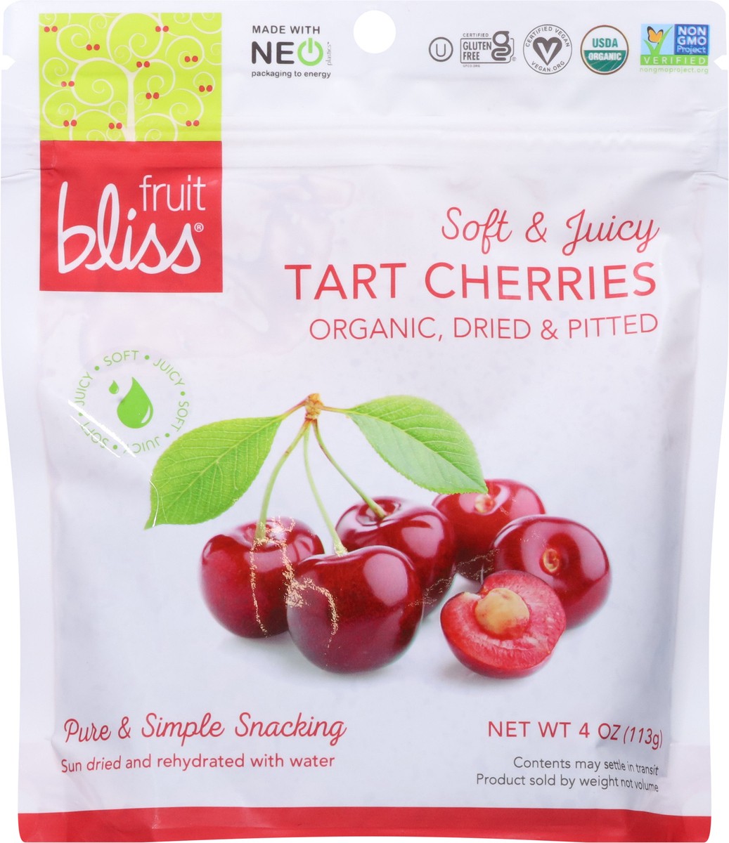 slide 5 of 9, Fruit Bliss Dried & Pitted Organic Tart Cherries 4 oz, 4 oz