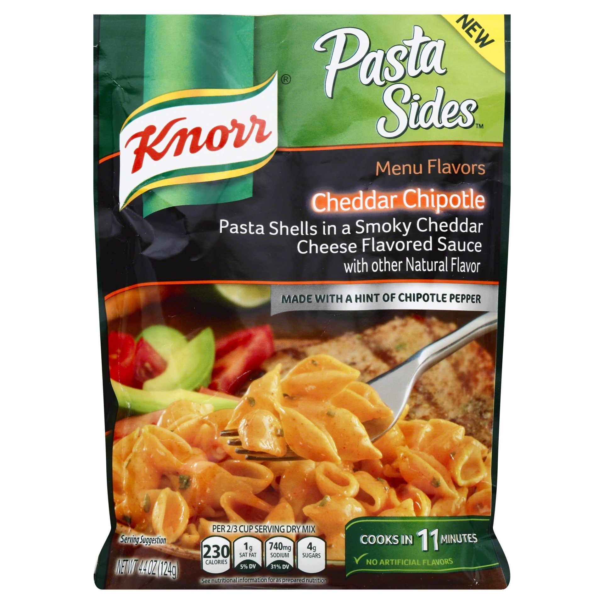 slide 1 of 1, Knorr Pasta Side Dish Cheddar Chipotle, 4.4 oz, 4.4 oz