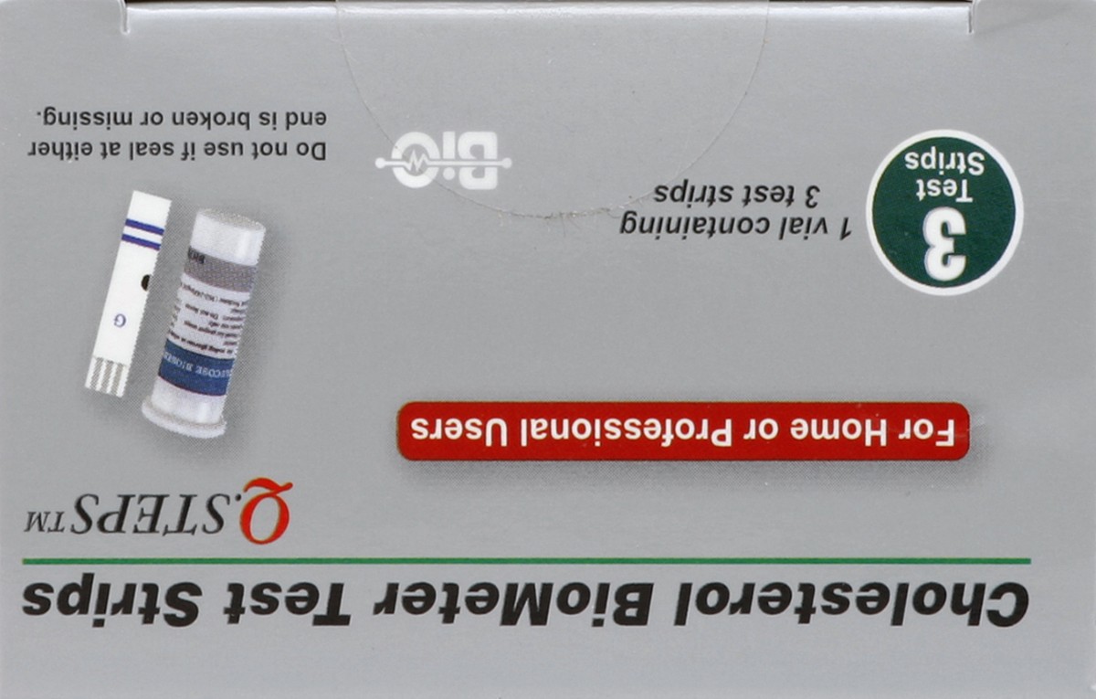 slide 2 of 5, Q Steps Test Strips 3 ea, 6 ct