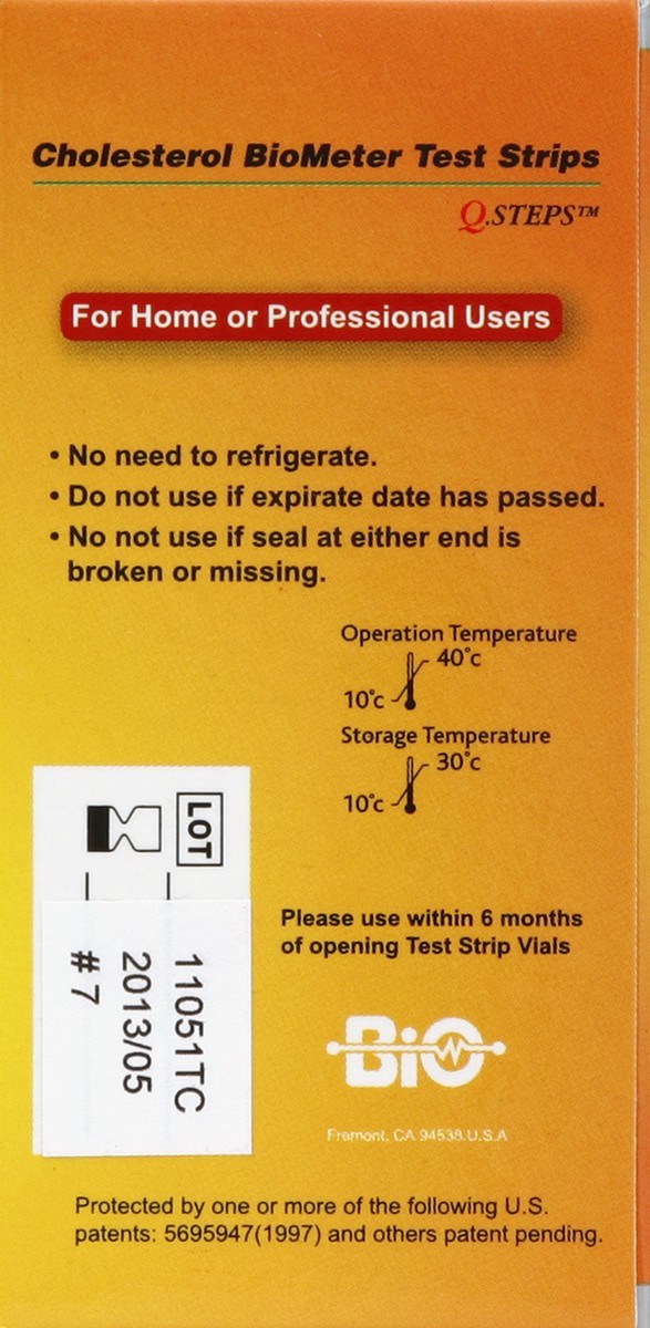 slide 4 of 5, Q Steps Test Strips 3 ea, 6 ct
