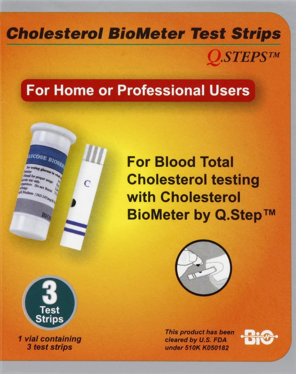 slide 3 of 5, Q Steps Test Strips 3 ea, 6 ct