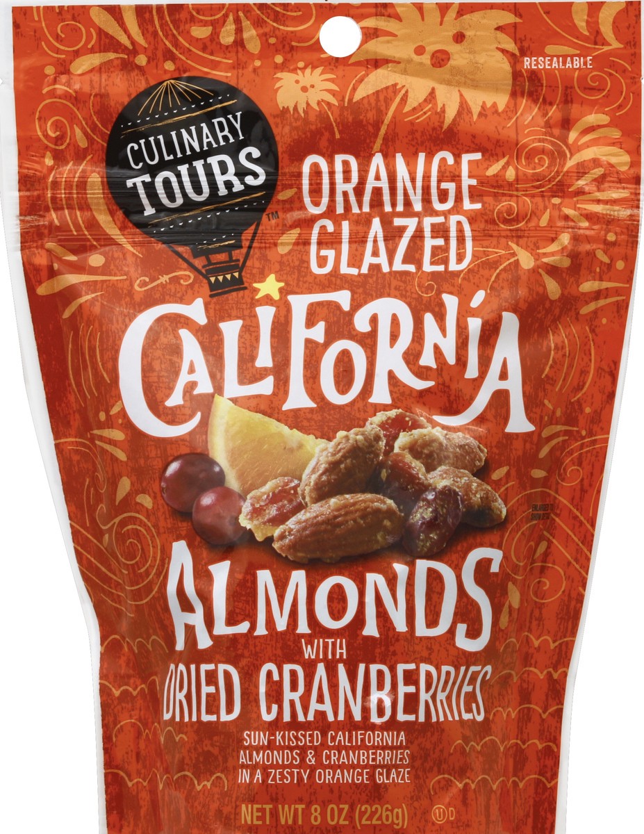 slide 5 of 6, Culinary Tours Orange Glazed California Almonds With Dried Cranberries, 8 oz