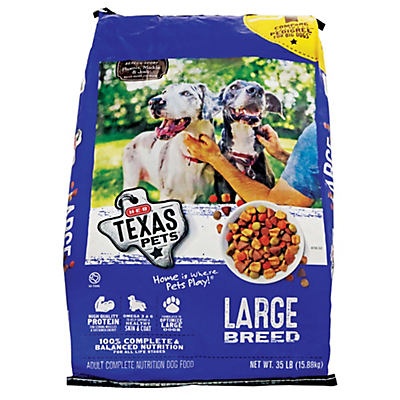 H E B Texas Pets Large Breed Dog Food 35 lb Shipt