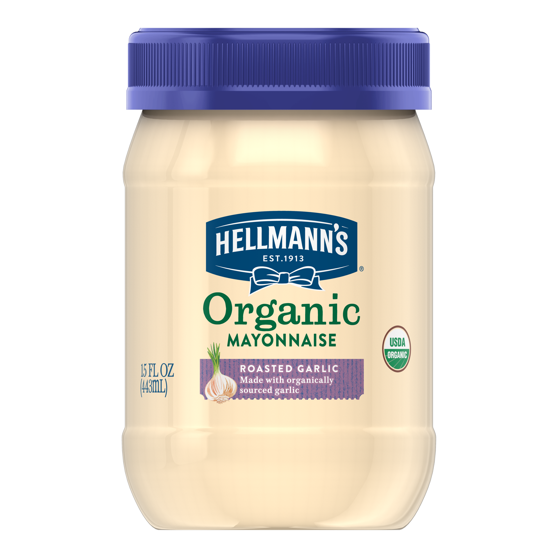 slide 3 of 4, Hellmann's Mayonnaise Organic Roasted Garlic, 15 oz, 15 oz