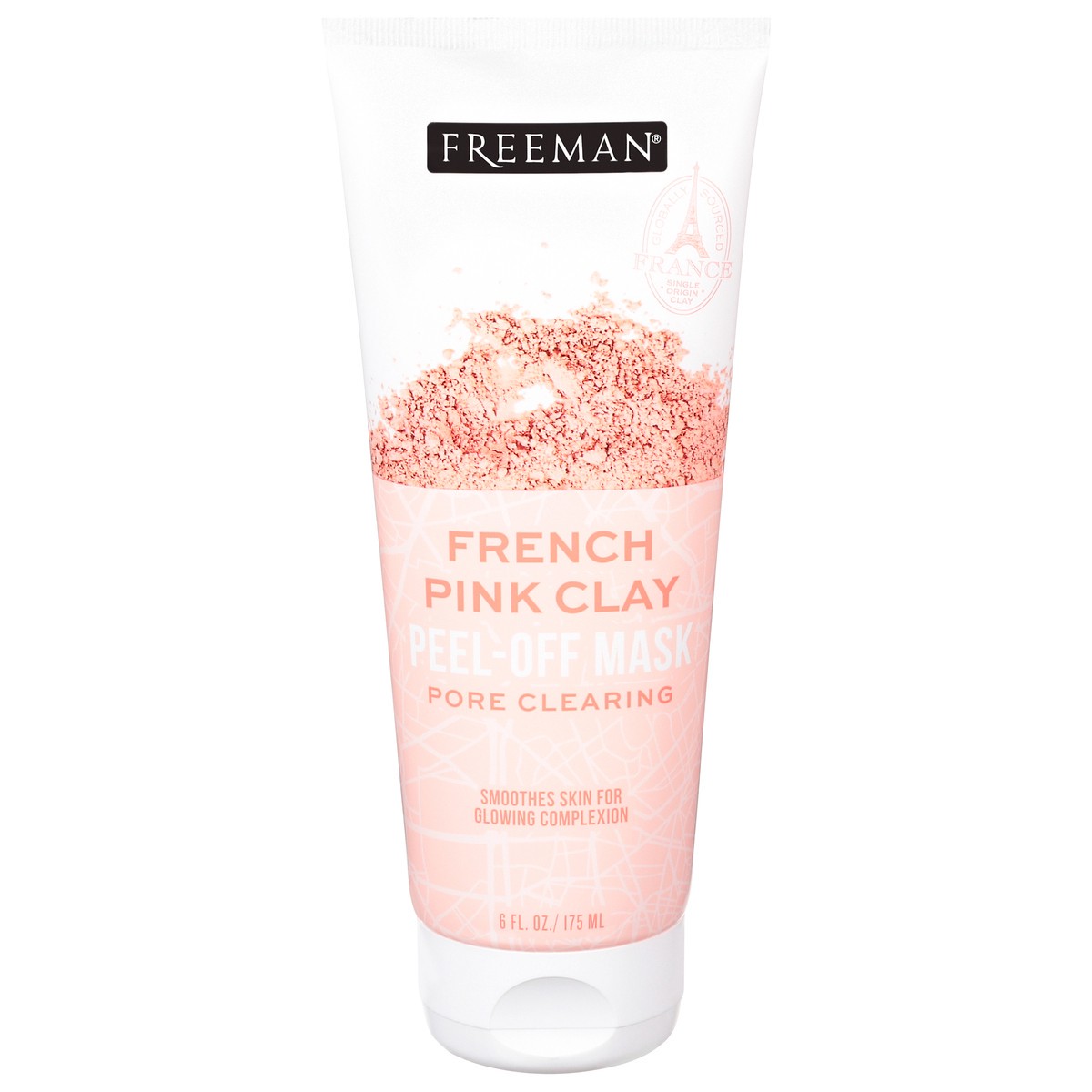 slide 1 of 10, Freeman French Pink Clay Pore Clearing Peel-Off Mask, 6 oz