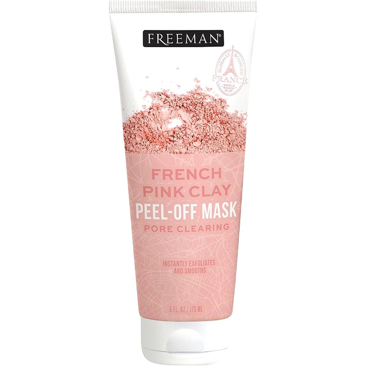 slide 1 of 1, Freeman Pink Clay Peel Off Mask, 6 oz