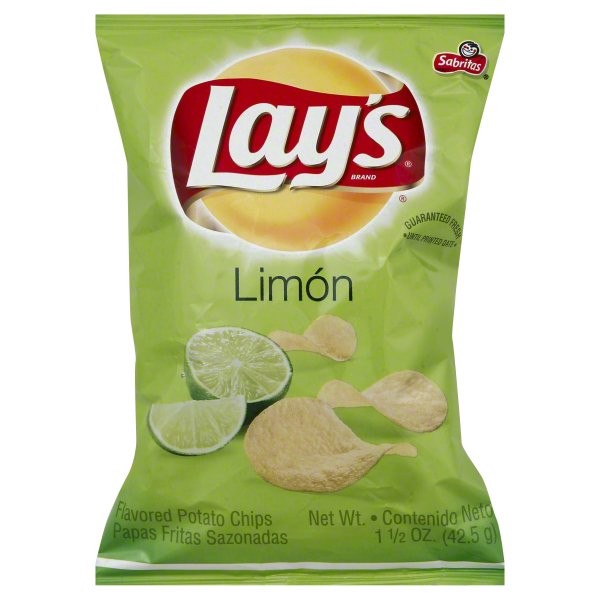 slide 1 of 5, Lay's Limon Potato Chips 1.5 Oz. Bag, 1.5 oz