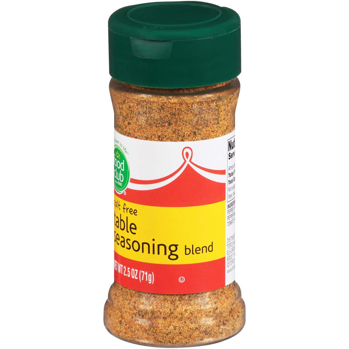 slide 7 of 10, Food Club Salt Free Table Seasoning Blend, 2.5 oz