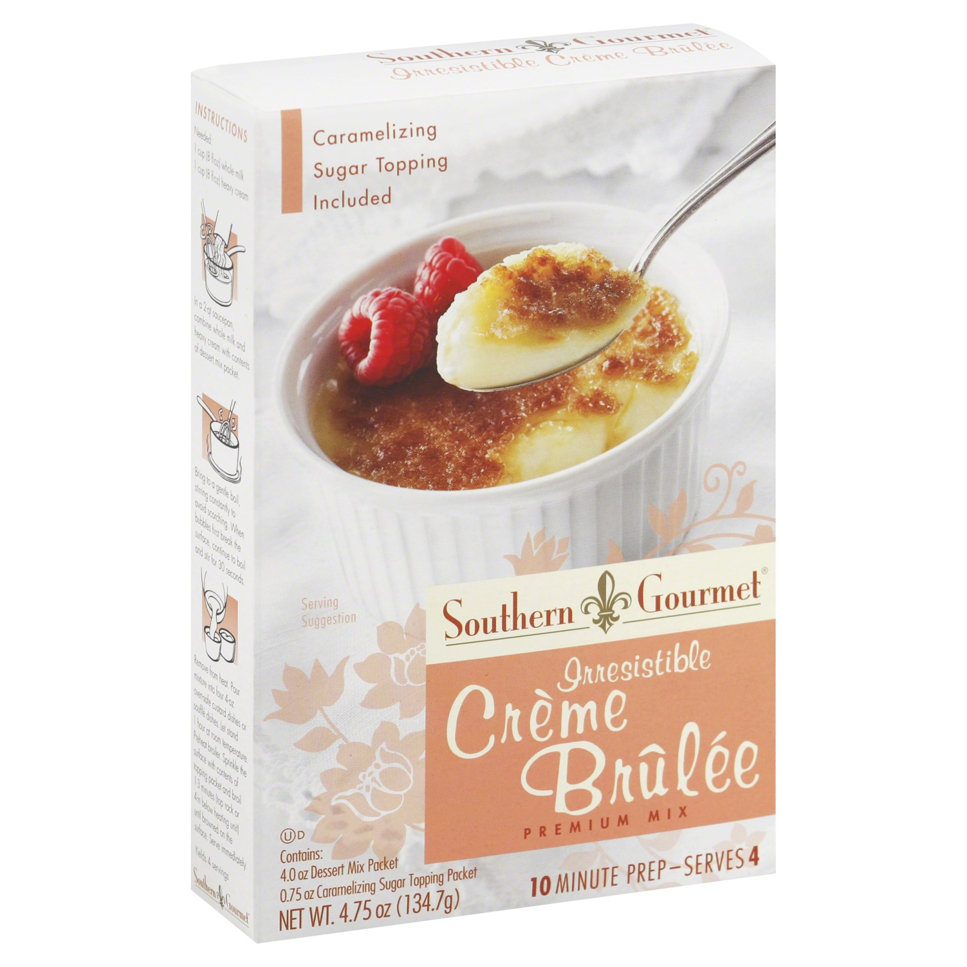 slide 1 of 1, Southern Gourmet Premium Mix Irresistible Creme Brulee, 4.75 oz