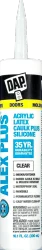 Dap Alex Plus Acrylic Latex Caulk Plus Silicone - Clear