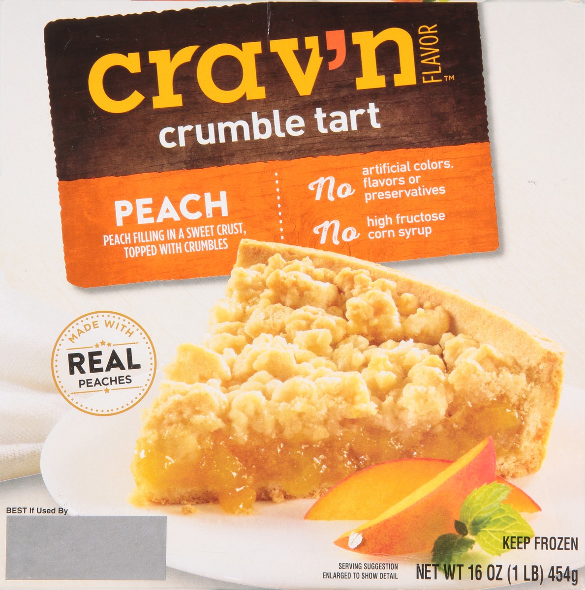 slide 3 of 15, Crav'n Flavor Cravn Peach Crumb Tart, 16 oz